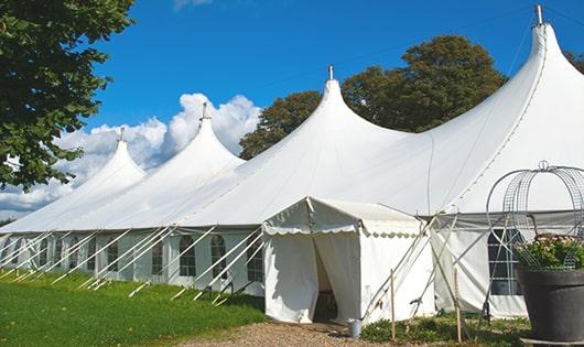 multiple portable toilets for large-scale events, ensuring availability for all guests in Clifton, NJ